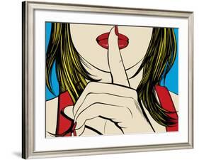 Ssshhh!-Deborah Azzopardi-Framed Art Print
