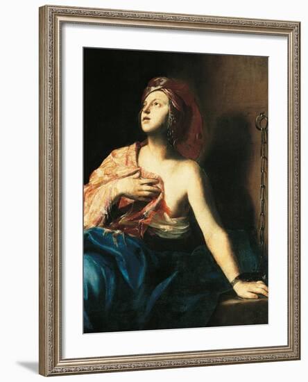 St. Agatha in Prison-Massimo Stanzione-Framed Art Print