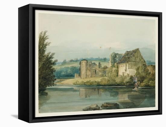 St Agatha's Abbey, Richmond, Yorkshire, C.1797 (W/C, Gouache, Ink, Gum Arabic & Pencil on Paper)-Thomas Girtin-Framed Premier Image Canvas