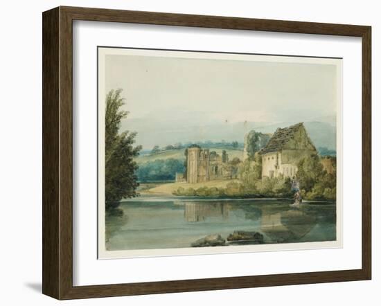 St Agatha's Abbey, Richmond, Yorkshire, C.1797 (W/C, Gouache, Ink, Gum Arabic & Pencil on Paper)-Thomas Girtin-Framed Giclee Print