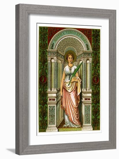 St Agatha, Virgin and Martyr, 1886-null-Framed Giclee Print