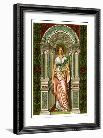 St Agatha, Virgin and Martyr, 1886-null-Framed Giclee Print