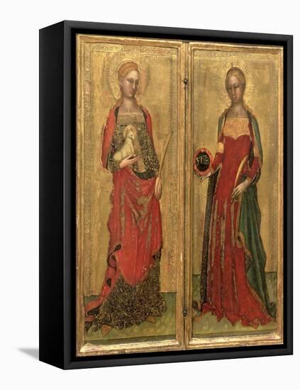 St. Agnes and St. Domitilla-Andrea di Bonaiuto-Framed Premier Image Canvas