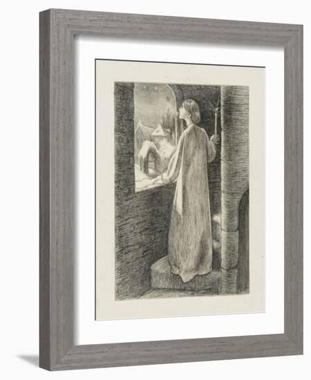 St Agnes Eve-John Everett Millais-Framed Giclee Print