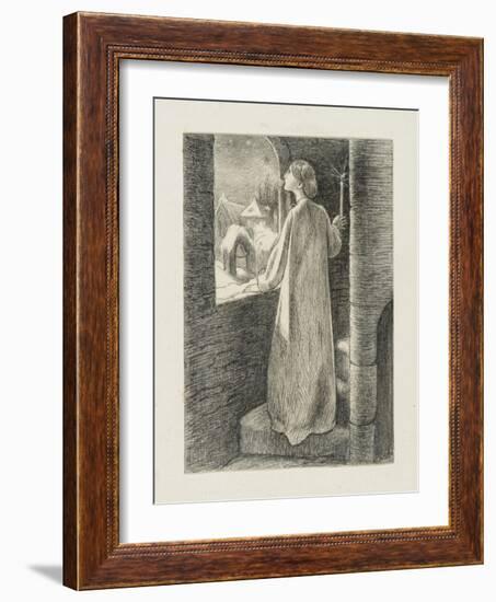 St Agnes Eve-John Everett Millais-Framed Giclee Print