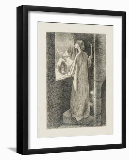 St Agnes Eve-John Everett Millais-Framed Giclee Print