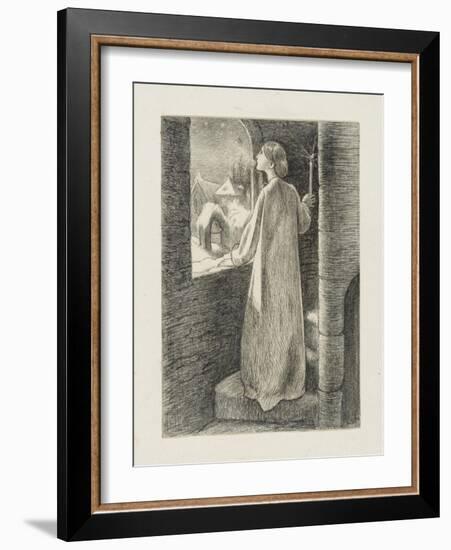 St Agnes Eve-John Everett Millais-Framed Giclee Print