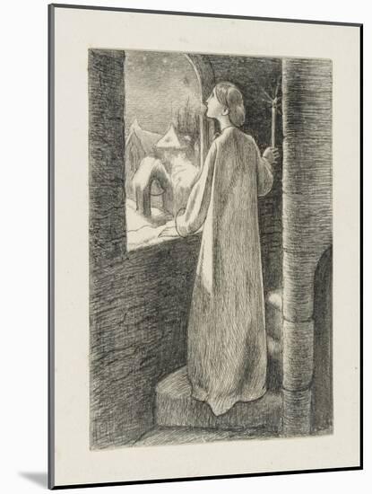 St Agnes Eve-John Everett Millais-Mounted Giclee Print