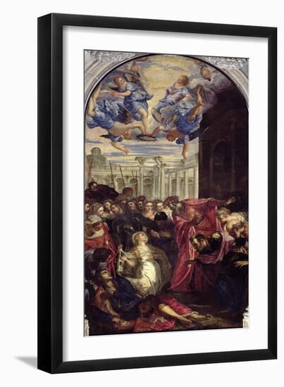 St. Agnes Revives the Son of the Prefect of Rome-Jacopo Robusti Tintoretto-Framed Giclee Print