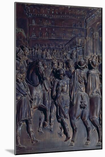 St. Agostino Preaching to the Florentines, Relief from the Salviati Chapel-Giambologna-Mounted Giclee Print