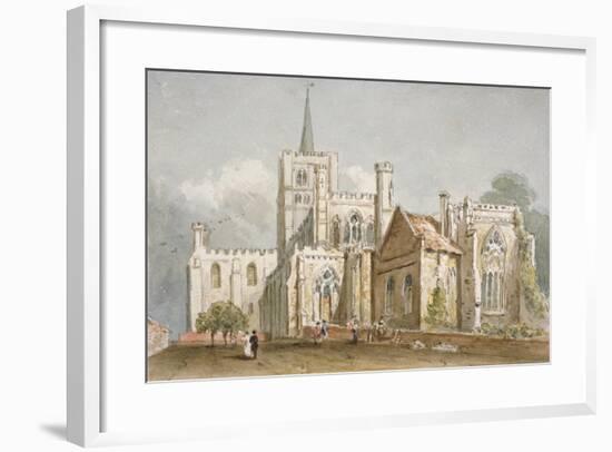 St Albans Cathedral, Hertfordshire, C1830-null-Framed Giclee Print