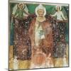 St. Alexander Pope, 13th Century Fresco, Basilica of San Pelino or Valvense-null-Mounted Giclee Print