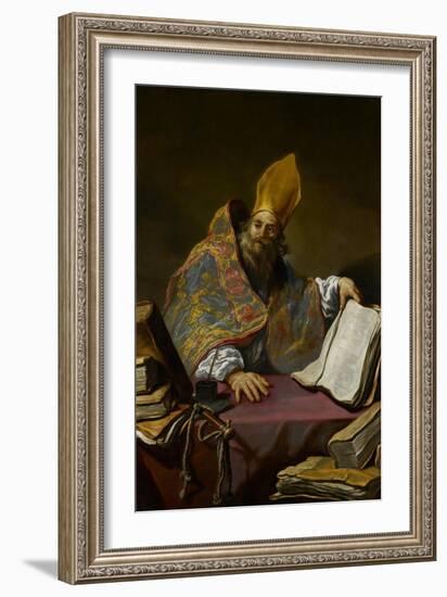 St. Ambrose, C.1623-25-Claude Vignon-Framed Giclee Print