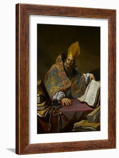 St. Ambrose, C.1623-25-Claude Vignon-Framed Giclee Print