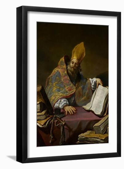 St. Ambrose, C.1623-25-Claude Vignon-Framed Giclee Print