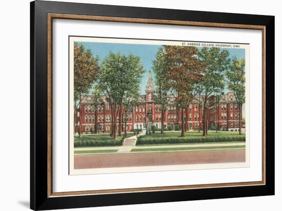 St. Ambrose College, Davenport, Iowa-null-Framed Art Print
