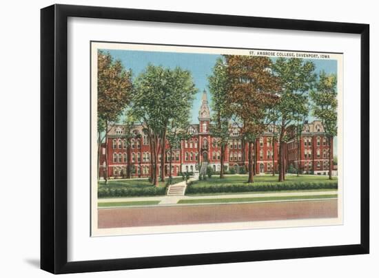 St. Ambrose College, Davenport, Iowa-null-Framed Art Print