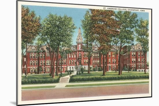 St. Ambrose College, Davenport, Iowa-null-Mounted Art Print