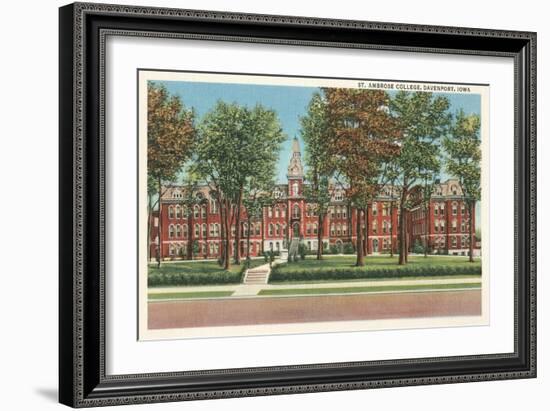 St. Ambrose College, Davenport, Iowa-null-Framed Art Print