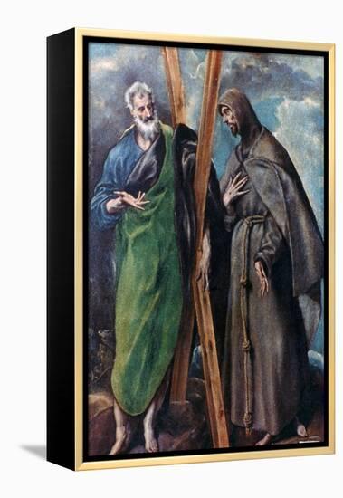 St Andrew and St Francis, C1590-1595-El Greco-Framed Premier Image Canvas