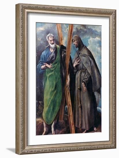 St Andrew and St Francis, C1590-1595-El Greco-Framed Giclee Print