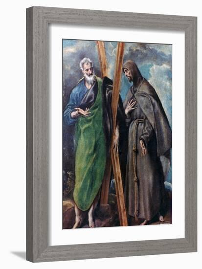 St Andrew and St Francis, C1590-1595-El Greco-Framed Giclee Print