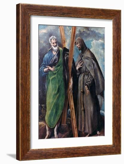 St Andrew and St Francis, C1590-1595-El Greco-Framed Giclee Print