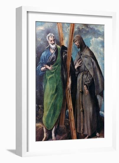 St Andrew and St Francis, C1590-1595-El Greco-Framed Giclee Print