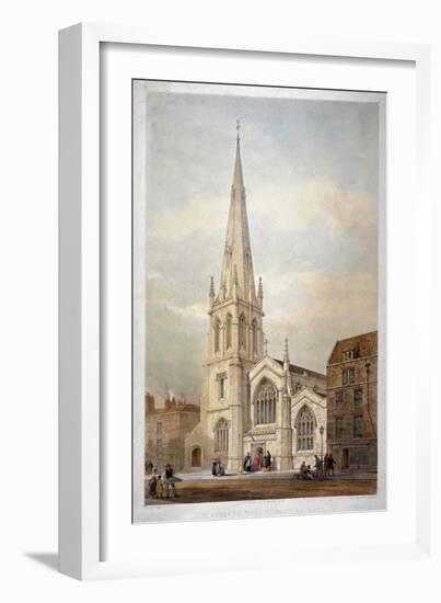 St Andrew's Church, Wells Street, Marylebone, London, C1846-Day & Haghe-Framed Giclee Print