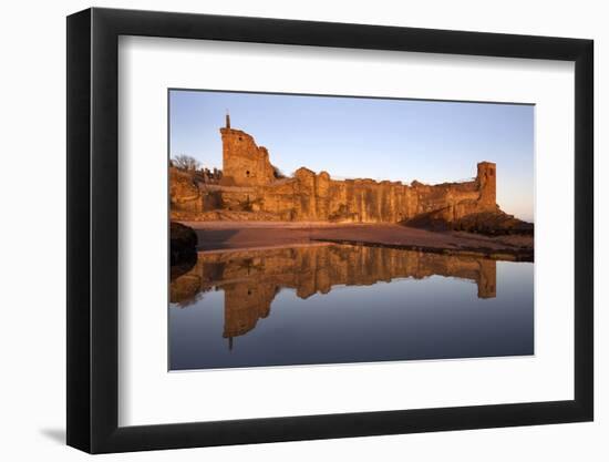 St. Andrews Castle at Dawn, Fife, Scotland, United Kingdom, Europe-Mark Sunderland-Framed Photographic Print