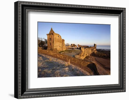 St. Andrews Castle at Dawn, Fife, Scotland, United Kingdom, Europe-Mark Sunderland-Framed Photographic Print