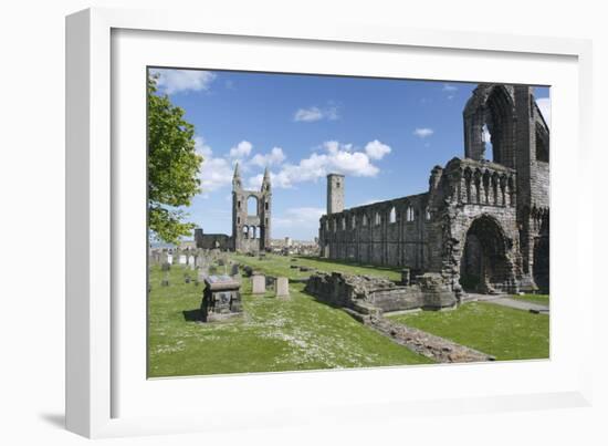 St Andrews Cathedral and St Rules Tower, Fife, Scotland, 2009-Peter Thompson-Framed Photographic Print