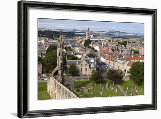 St. Andrews from St. Rules Tower at St. Andrews Cathedral-Mark Sunderland-Framed Photographic Print