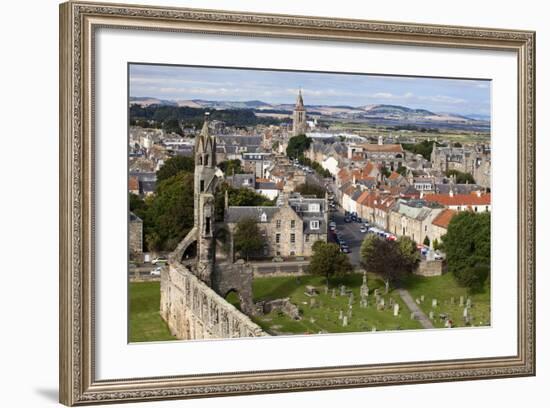 St. Andrews from St. Rules Tower at St. Andrews Cathedral-Mark Sunderland-Framed Photographic Print