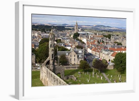 St. Andrews from St. Rules Tower at St. Andrews Cathedral-Mark Sunderland-Framed Photographic Print