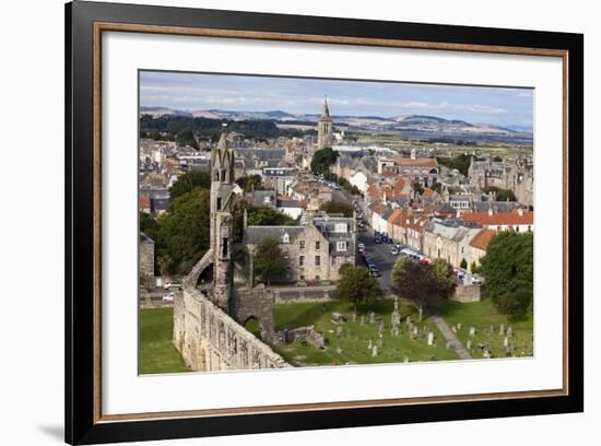 St. Andrews from St. Rules Tower at St. Andrews Cathedral-Mark Sunderland-Framed Photographic Print