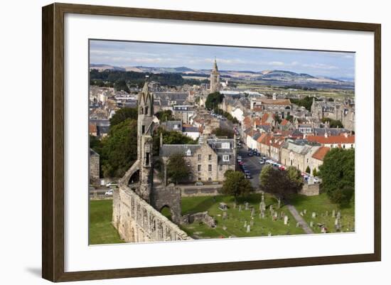 St. Andrews from St. Rules Tower at St. Andrews Cathedral-Mark Sunderland-Framed Photographic Print