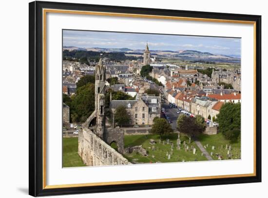 St. Andrews from St. Rules Tower at St. Andrews Cathedral-Mark Sunderland-Framed Photographic Print