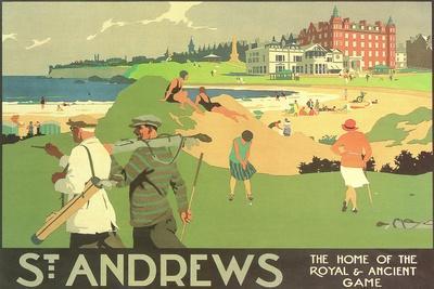 セントアンドリュース ゴルフコース　ポスター St. Andrews Golf Course' Prints | AllPosters.com