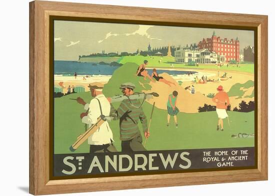 St. Andrews Golf Course-null-Framed Stretched Canvas