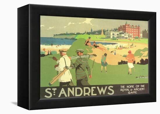 St. Andrews Golf Course-null-Framed Stretched Canvas