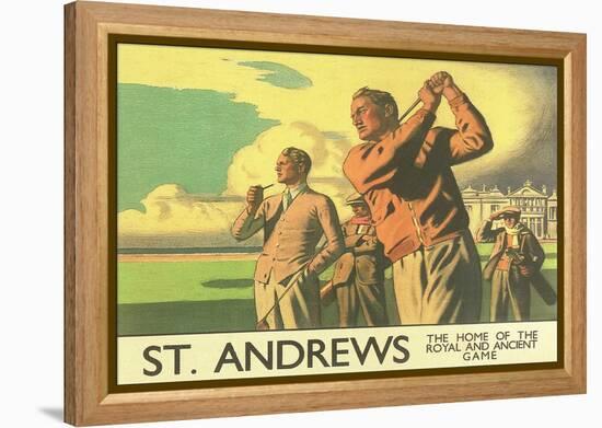 St. Andrews Golf Course-null-Framed Stretched Canvas