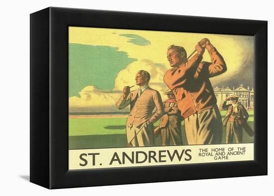 St. Andrews Golf Course-null-Framed Stretched Canvas