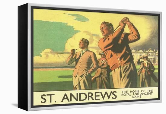 St. Andrews Golf Course-null-Framed Stretched Canvas