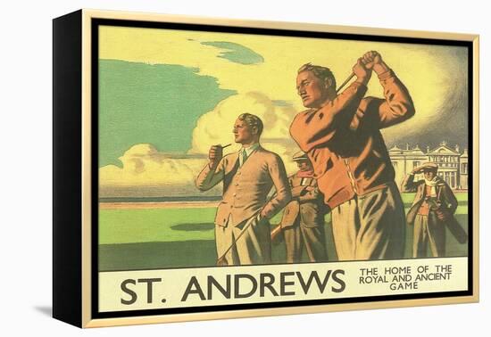 St. Andrews Golf Course-null-Framed Stretched Canvas