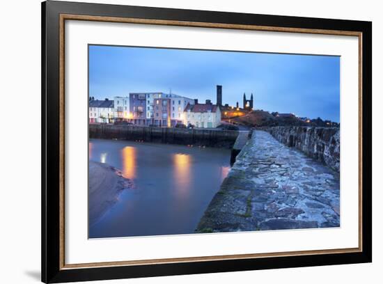 St. Andrews Harbour before Dawn, Fife, Scotland, United Kingdom, Europe-Mark-Framed Photographic Print