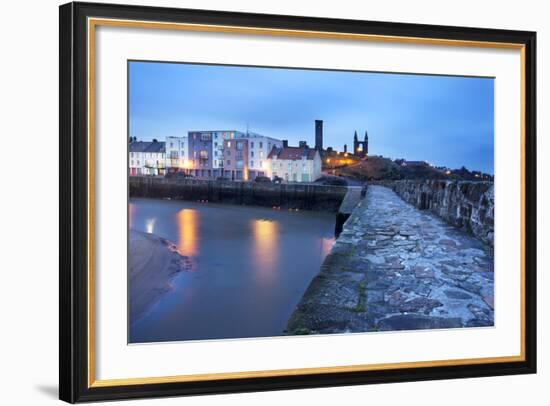 St. Andrews Harbour before Dawn, Fife, Scotland, United Kingdom, Europe-Mark-Framed Photographic Print