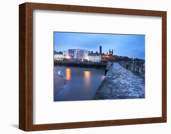 St. Andrews Harbour before Dawn, Fife, Scotland, United Kingdom, Europe-Mark-Framed Photographic Print