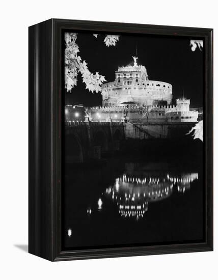 St. Angelo Castle Reflecting in the Tiber River-Bettmann-Framed Premier Image Canvas