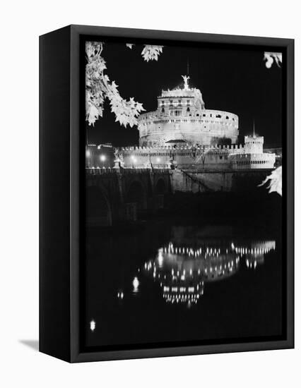 St. Angelo Castle Reflecting in the Tiber River-Bettmann-Framed Premier Image Canvas